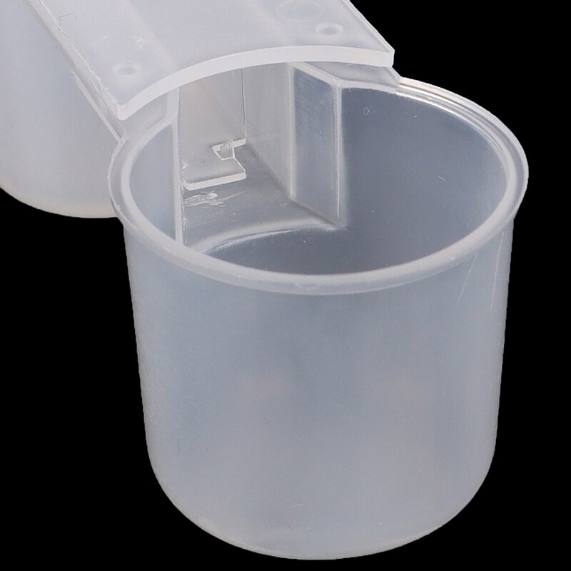 Uds comedero de plástico para pájaros, botella de agua clara, taza para palomas, accesorios para aves