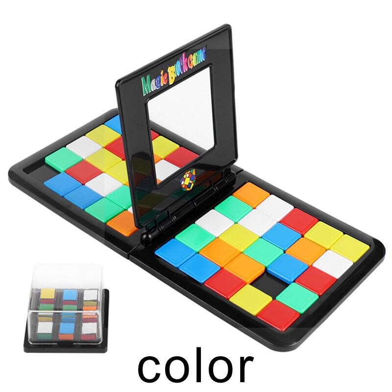 Puzzle Würfel 3D Puzzle Rennen Würfel Gremium Spiel freundlicher Erwachsene Bildung Spielzeug Eltern-Art-Doppel Geschwindigkeit Spiel Magische Würfel: Farbe