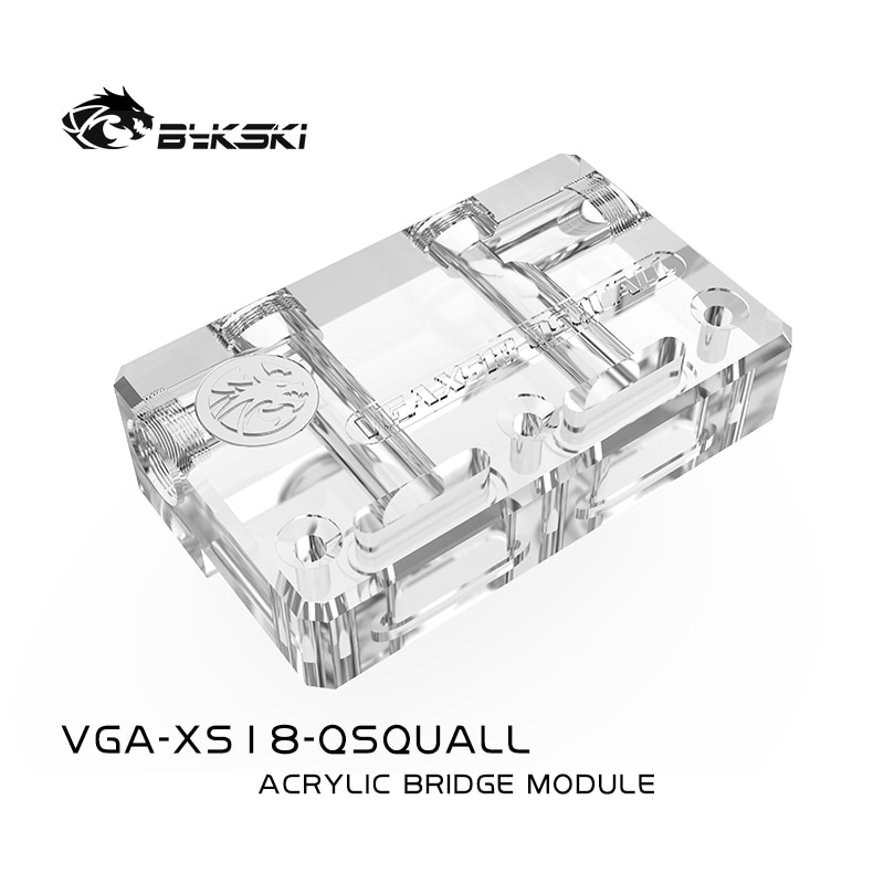 BYKSKI GPU Terminal Block for GPU Water Block Acrylic Multifunctional Acrylic Change Direction Top-Side