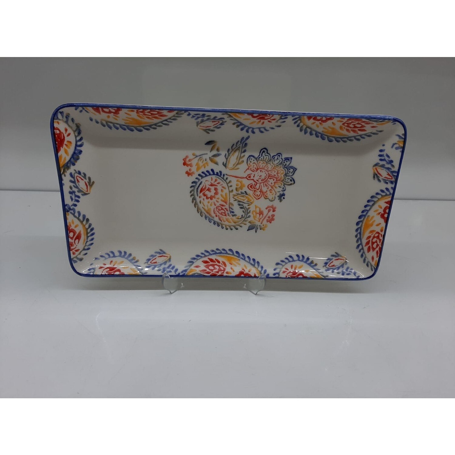 Patterned Rectangle Presentation Dish 30 cm