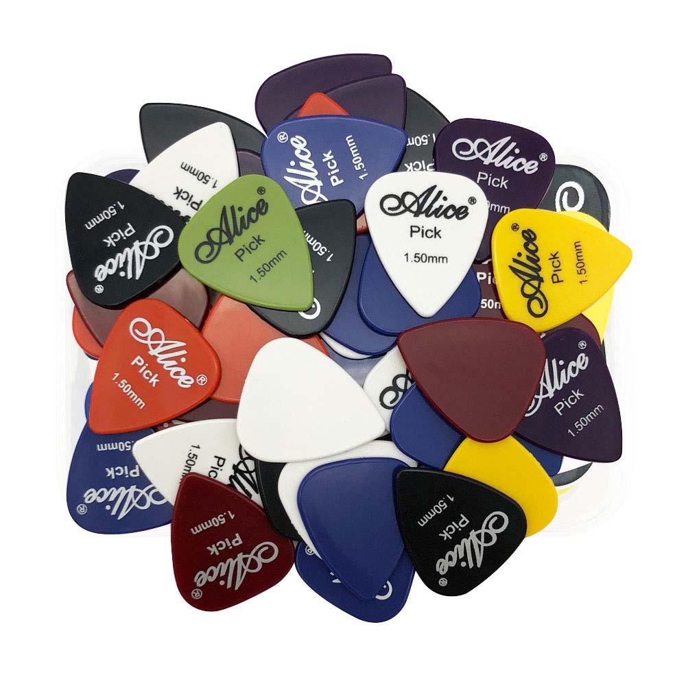 50 stuks Alice Plectrums Akoestische Elektrische Mediator Guitarra Violao Accessoires Dikte 0.58 0.71 0.81 0.96 1.20 1.50 (mm): 1.5 mm