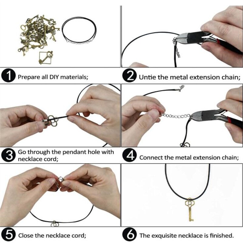 10/20/50 Uds. Colgante de collar de cordón de cadena de cuerda de hilo encerado de cuero colorido para manualidades de joyería de cuerda con cierre de langosta hecho a mano