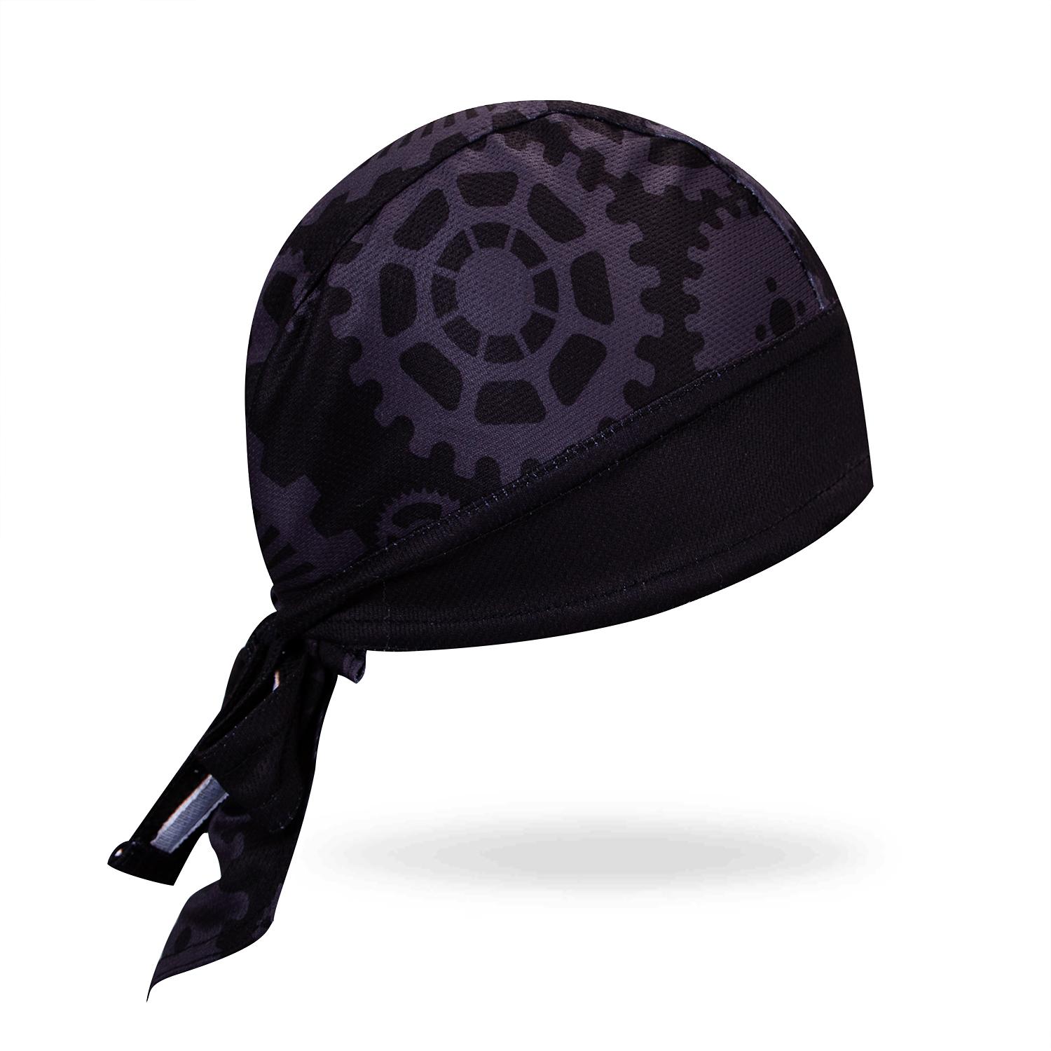 Sommar cykelmössor utomhus mtb print cykel halsduk snabbtorkande ridning vindtät herr bandana huvudduk ciclismo cykelkepsar: Guld-