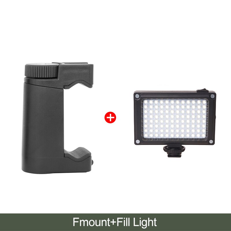 Ulanzi Handheld Telefoon Statief Mount Houder Video Grip Met Shoe 1/4 "Schroef, statief Houder Klem Beugel Voor Iphone: F-Mount w FT96