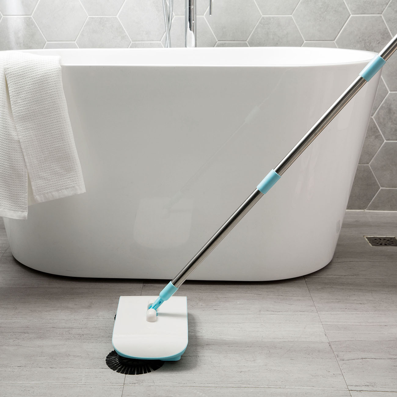 Push Type Sweeping Machine Stainless Steel Magic Broom Dustpan Household Vacuum Cleaner Hand Push Sweeper Home Cleaning Tools