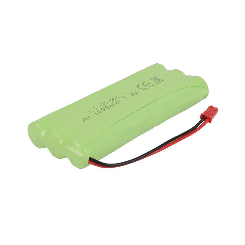 (Enchufe JST) batería NiMH de 7,2 v 1800mah para juguetes Rc tanques de coches trenes Robots barcos rc pistolas AA 700mah 7,2 v batería recargable