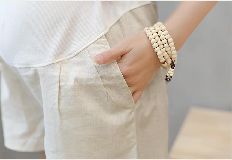 Zomer Moederschap Kleding Vrouwen Shorts Broek Verstelbare Buik Katoen Linnen Vrouwen Zwangerschap Korte Broek Korte Femme Enceinte