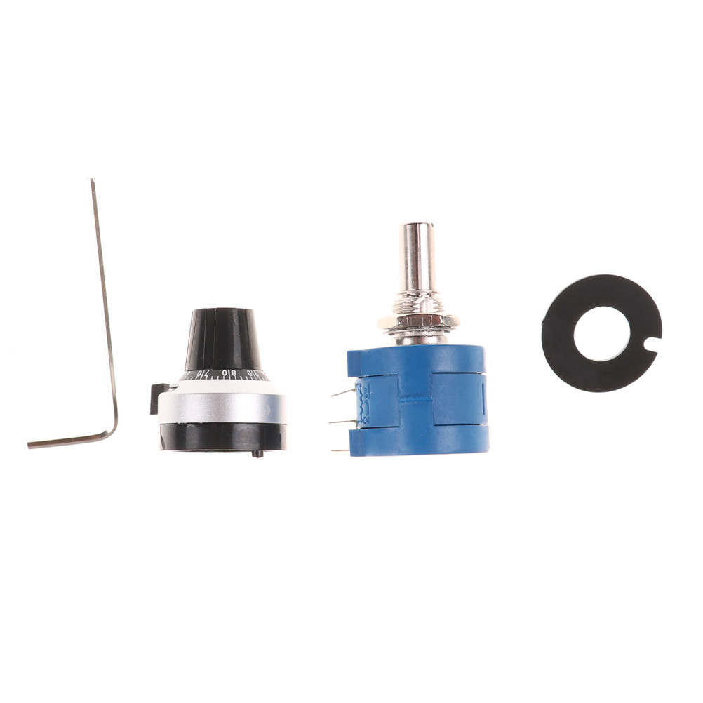 Potenciómetro de precisión enrollado de alambre plástico azul 3590S-2-102L 1K resistencia ohmio rotativa