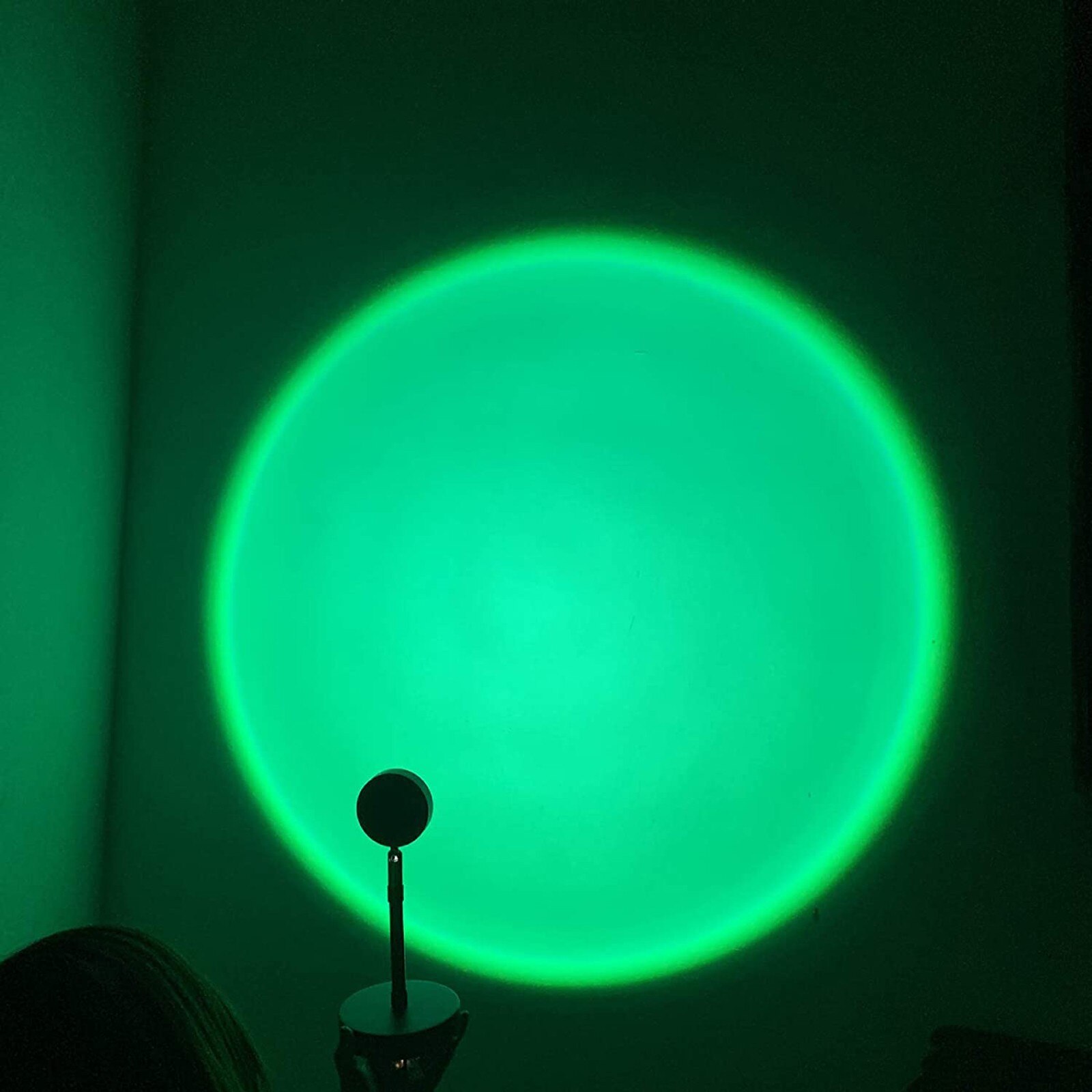 Rainbow Sunset Light Projector Lamp Atmosphere Led Night Light Romantic Mood Light Projector for Home Room Background Wall Decor: B