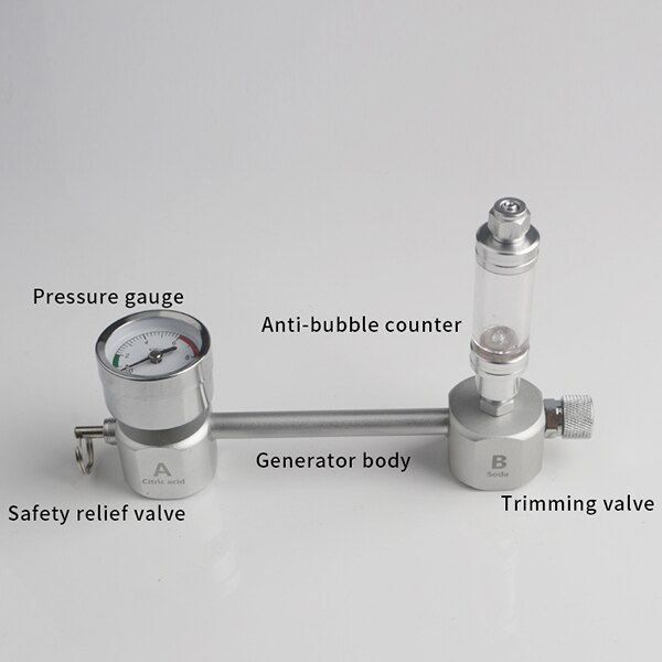 Aquarium DIY CO2 Generator Systeem Met Druk Luchtstroom Aanpassing Water Plant Fish Aquarium Co2 Klep Diffuser: B