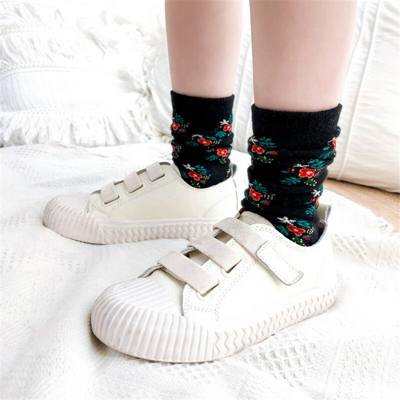 Soft Cotton Baby Boys Girls Socks Cute Floral Print Pattern Kids Socks For Baby Boy Girl Cute Style For 1-8Y Children