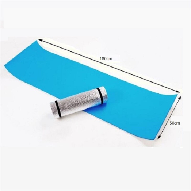 Outdoor camping mat air mattress picnic blanket picnic mat pads Aluminum Foil mat Camping Dampproof beach mat 180*50*0.6cm