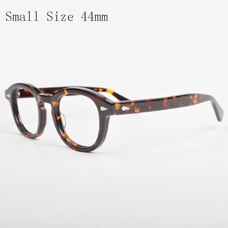 Johnny Depp Optische Brillen Brilmontuur Mannen Met Case & Box Computer Recept Lemtosh Stijl Glazen Frame Voor Mannelijke: YQ550 Tortoise 44mm