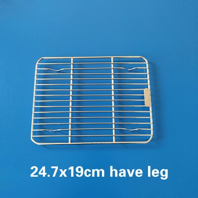 304 Edelstahl Grill Netto Obst Und Gemüse Ablauf Gestell Zimt Rollen Fleck Gegrilltes Fleisch Picknick Netz Ust Beständig Healt: 24.7x19cm verfügen über Bein