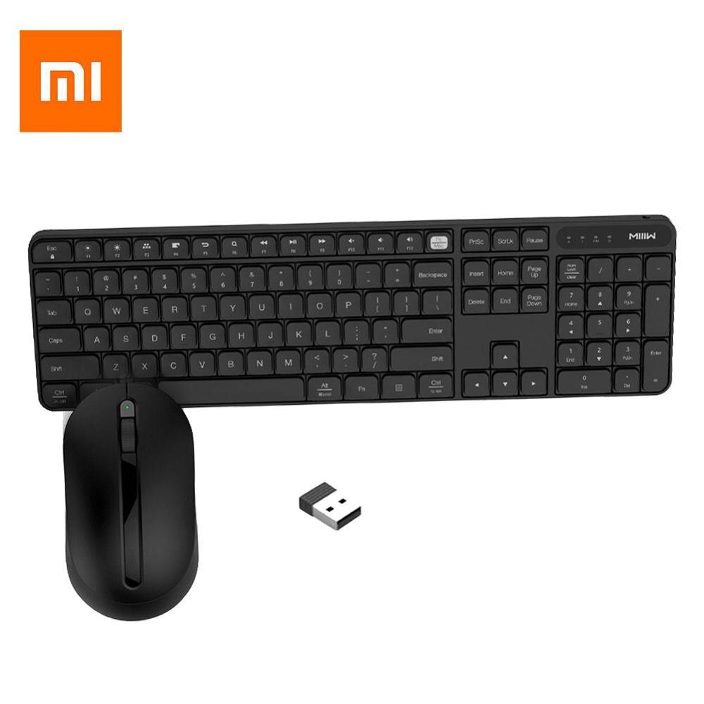 XIAOMI MIIIW MWWK01 2.4GHz USB 2.0 Wireless IPX4 Waterproof Symmetrical 104 Keys Keyboard Mouse Combos Set for Windows/Mac: Default Title