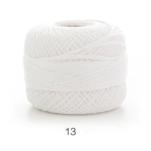 50g/Pc Cotton 0.8mm 20 Colors Lace Crochet Yarn By 1.5mm Crochet Hooks Hand-Knitted Baby Silk Thin Yarn For Knitting DIY Crafts: 13