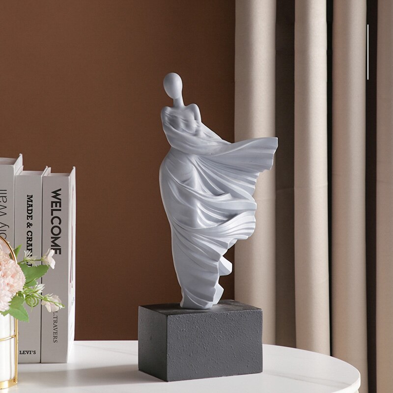 High-end Modern Simplicity Sculptures Abstract Dancer Figure People Statue Resin Home Decoration Living Room TV Cabinet Decor