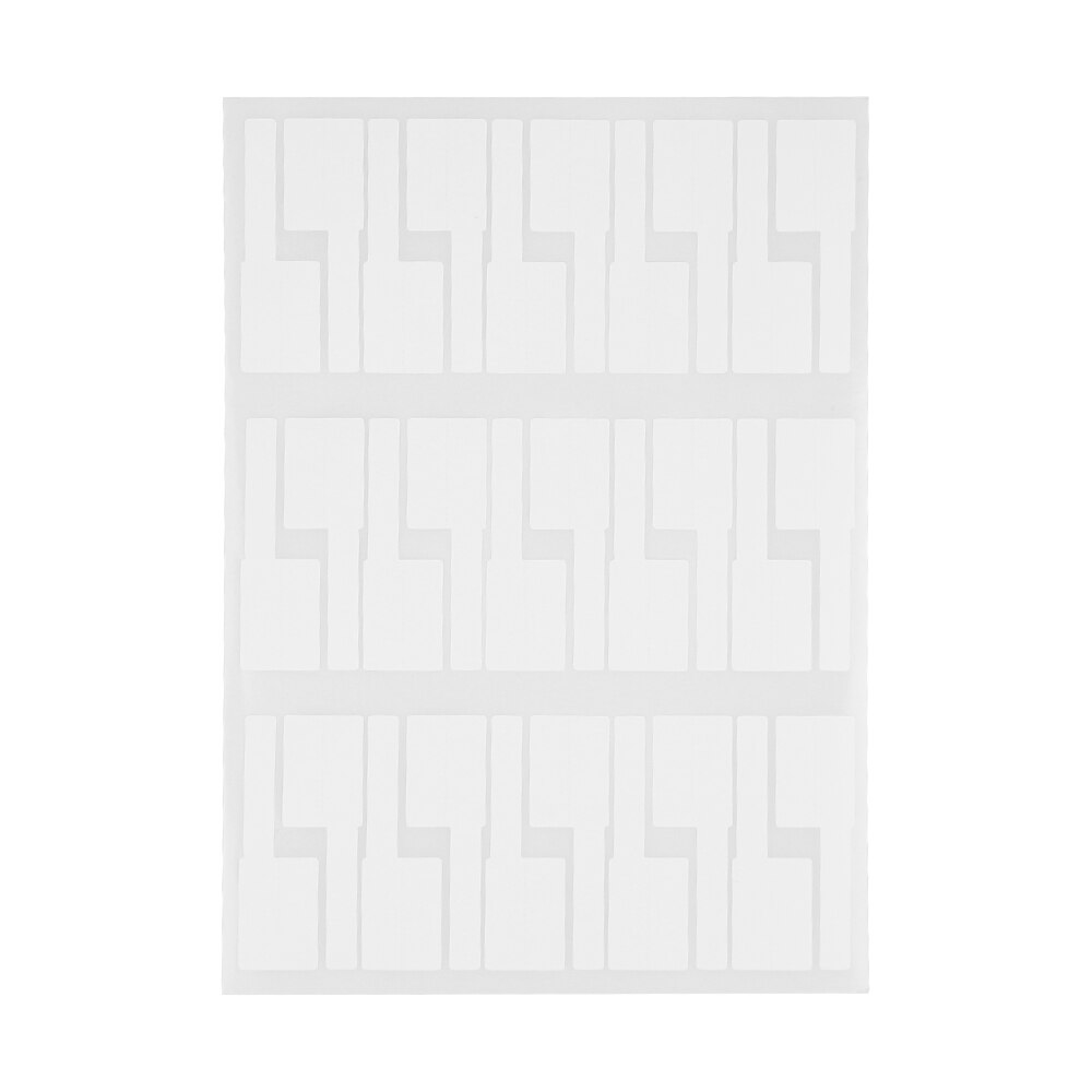 Waterdichte netwerkkabellabels, identificatielabels, zelfklevende vezelorganizers, kleurrijke, handige markeerstift: Wit -60 stuks