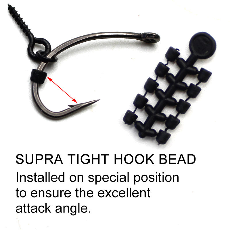 50PCS Hook Stops Beads Carp Fishing Accessories Stoper 20PCS Boilies Bait Screw Hair Chod Ronnie Rig Pop UP Boilies Stop