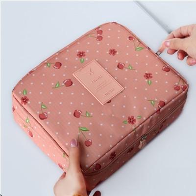 Bolsa de viaje de nailon para cosméticos, cubos de embalaje a la , nueva bolsa neceser de viaje para mujer, organizador de maquillaje para el hogar, bolsa de viaje: 1