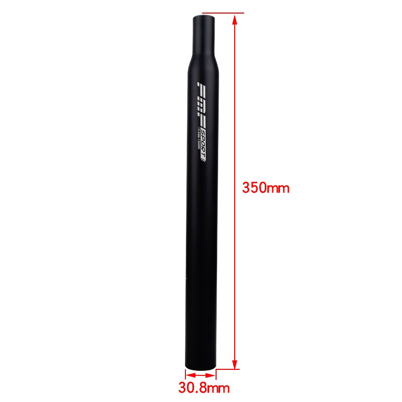Mountain Bike Aluminum Alloy Seat tube 25.4/27.2/28.6/33.9mm*350mm/550mm Lengthened Bicycle Seat Post: 30.8X350 BK