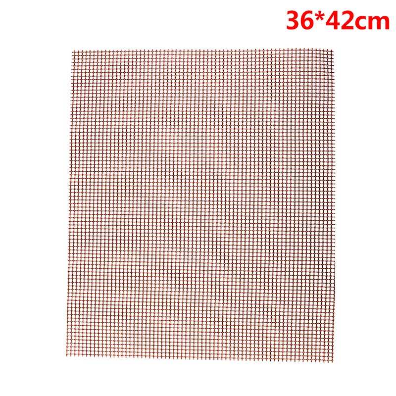 Esteras de barbacoa antiadherentes con forma de rejilla de alta seguridad para barbacoa con resistencia al calor 30x40x0,2 cm para actividades al aire libre