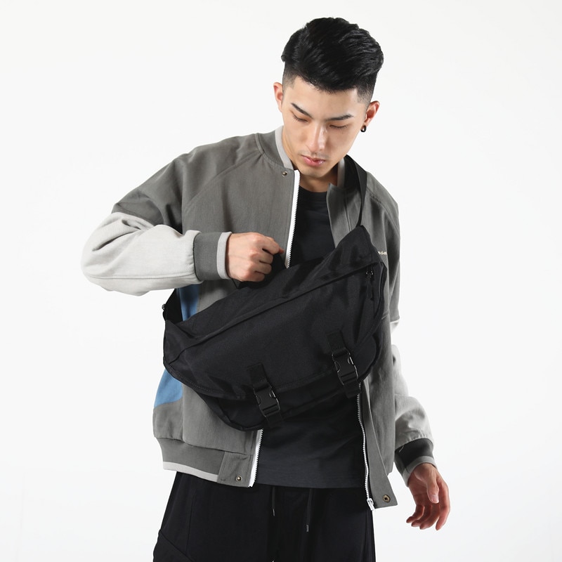 Crossbody tasker til mænd multifunktion vandtætte store skuldertasker streetwear mandlige nylon messenger brysttasker bolsa