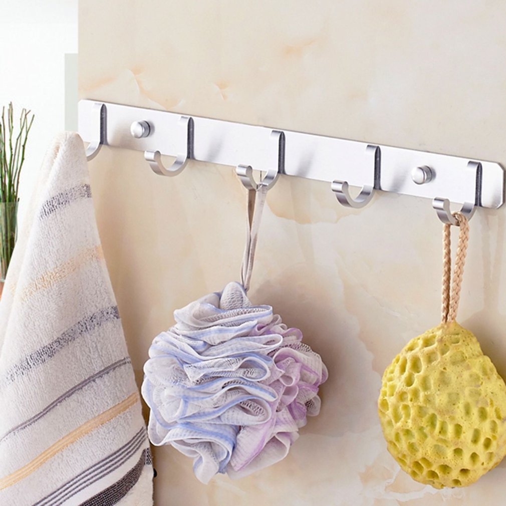 Space Aluminum Hooks Bar Coat Hat Clothes Robe Hol... – Grandado