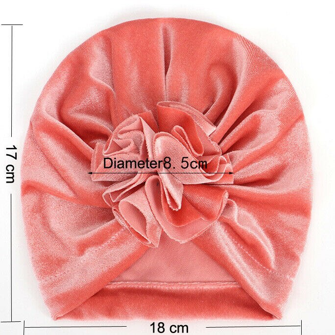 18 farben Kleinkind Baby Mädchen Jungen Hüte Turban Blume Kopf wickeln Kleinkind Mütze Hütte Warme Kappe Stirnband