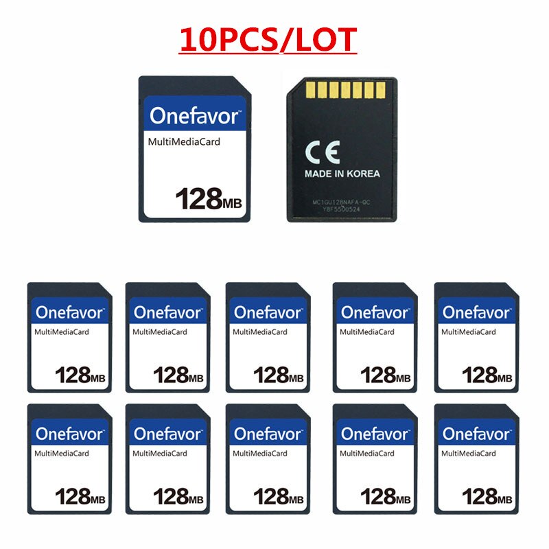10PCS/lot onefavor 128MB MultiMedia Card memory card 128MB MMC Card 7Pins