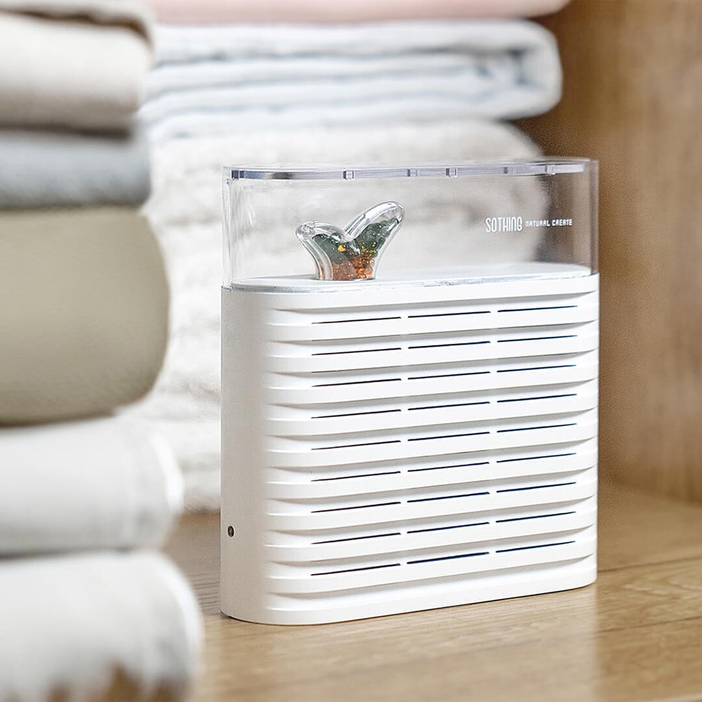 Electric Home Dehumidifier / Portable Recyclable Compact Dehumidifier for Basement Bedroom Bathroom Closet Locker 1pcs