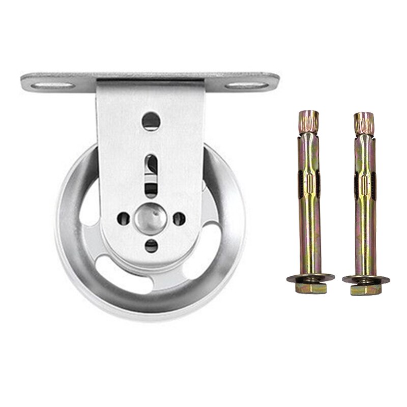 Katrol Blok Swivel Lifting Enkel Wiel Muur Plafond Mount Vaste Mute Lager Katrol Voor Diy Kabel Systeem Home Gym Accessoires: Aluminum Alloy