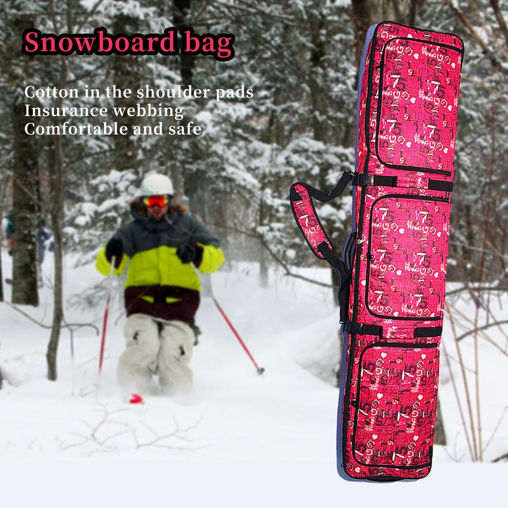 166cm SnowBoard Bag Single/Double Snowboard Big Capacity Skis Bag Backpack Ski Bag For Outdoor Skiing Equipment