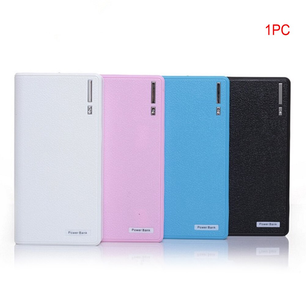 Resistente al desgaste, gran capacidad, sin soldadura, Banco de energía, contenedor exterior, funda de batería duradera, soporte de carga USB para batería 18650