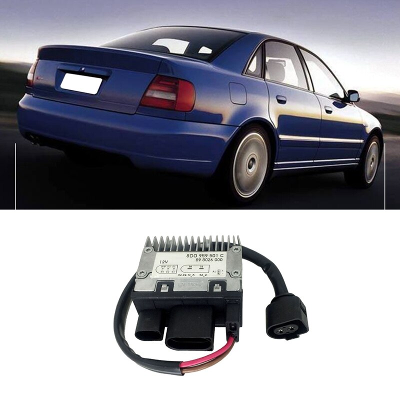 Fan Control Unit Module 8D0959501C for A4 1998-1999 A6 1998-2005 for Passat 1997-2005 for Skoda Superb 2002: Default Title