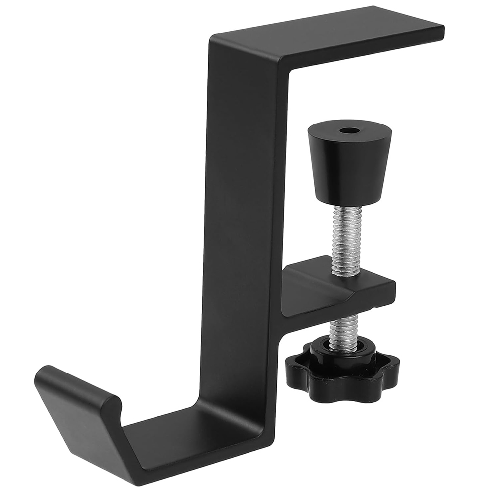 Metal Adjustable Desk Edge Hook Gaming Headset Desk Hanger Backpack Storage Hanging Hook Holder Punch-free Home Office Organizer