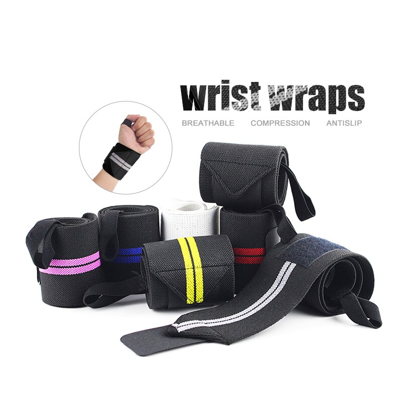 Adjustable Wristband Elastic Wrist Wraps Bandages For Weightlifting Power Lifting Breathable Wrist Support