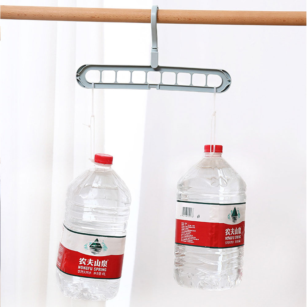 JJYY 9-Loch platzsparender Kleiderbügel, 360 drehbarer magischer Kleiderbügel, multifunktionaler, zusammenklappbarer magischer Kleiderbügel, Kleiderschrank, zum Trocknen von Kleidung und Kleidung