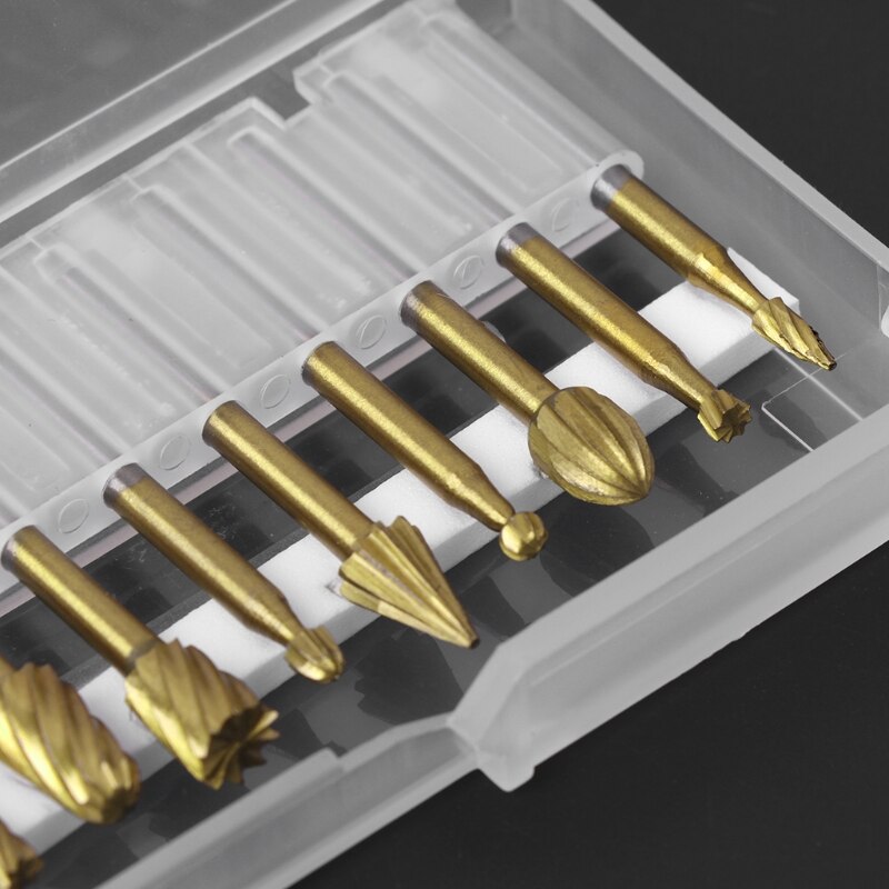 10 pièces fichier rotatif gravure Cutter bois outil électrique meulage tête de polissage