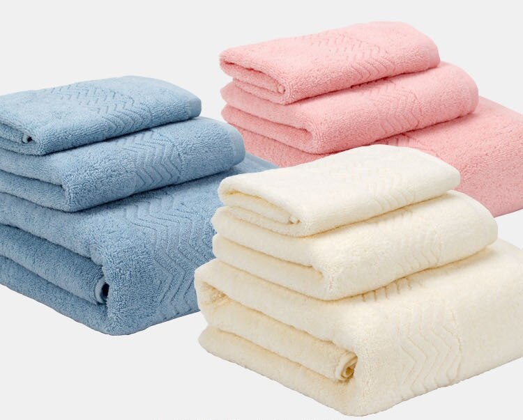 3-Stukken Dikkere Streep Patroon Zachte Katoenen Handdoek Set Badkamer Super Absorberende een Badhanddoek Gezicht Handdoeken Vierkante sjaal