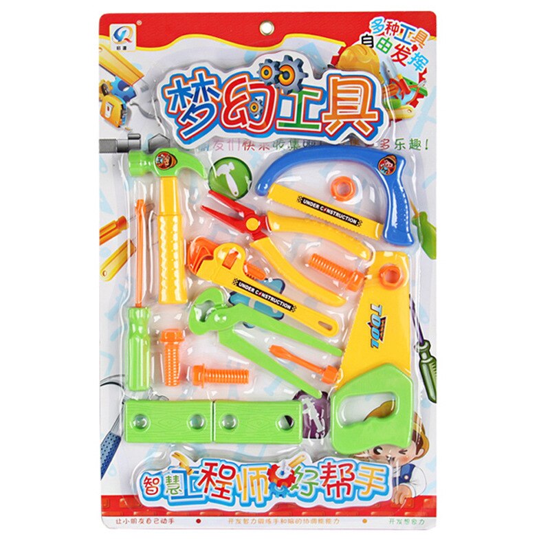 Baby mädchen jungen spielzeug haus housetoys, reparatur 15 stück Puzzle Simulation Werkzeug ingenieur Simulation wartung werkzeuge spielzeug