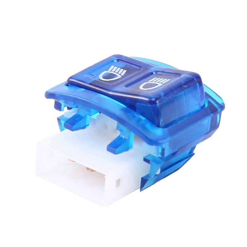 Juego de 2 botones de interruptor de bocina de motocicleta, intermitentes para Honda DIO ZX AF27 AF28 AF34 AF35, azul y naranja