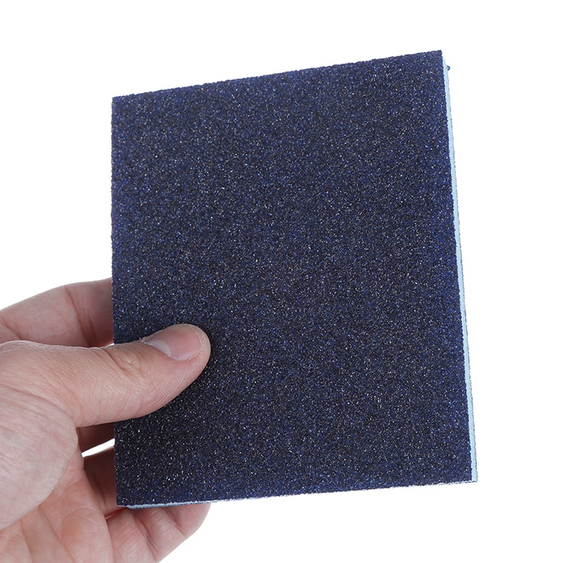 Almohadilla de bloque de esponja de lijado, papel de lija surtido, herramienta abrasiva, Color aleatorio, 120-1000grit, 120x100x12mm, 2 uds.