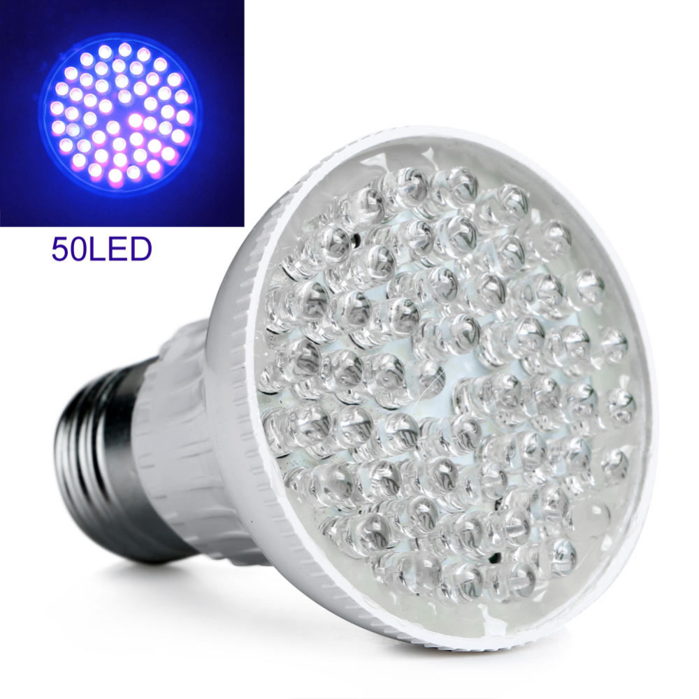 1Pcs Led Lamp Ultra Heldere E27 Uv Lamp Ultraviolet Kleur Paars Licht 100 / 50 /20LED Lamp 110/220V Led Spaarlamp Party