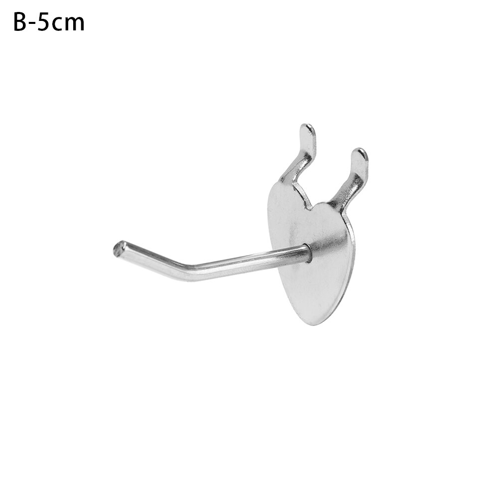 5Pcs Display Hooks Storage Racks Supermarket Shelf Display Hanger Single Pegboard Hook Peg Retail Shop Garage Kitchen Rack: B-5cm