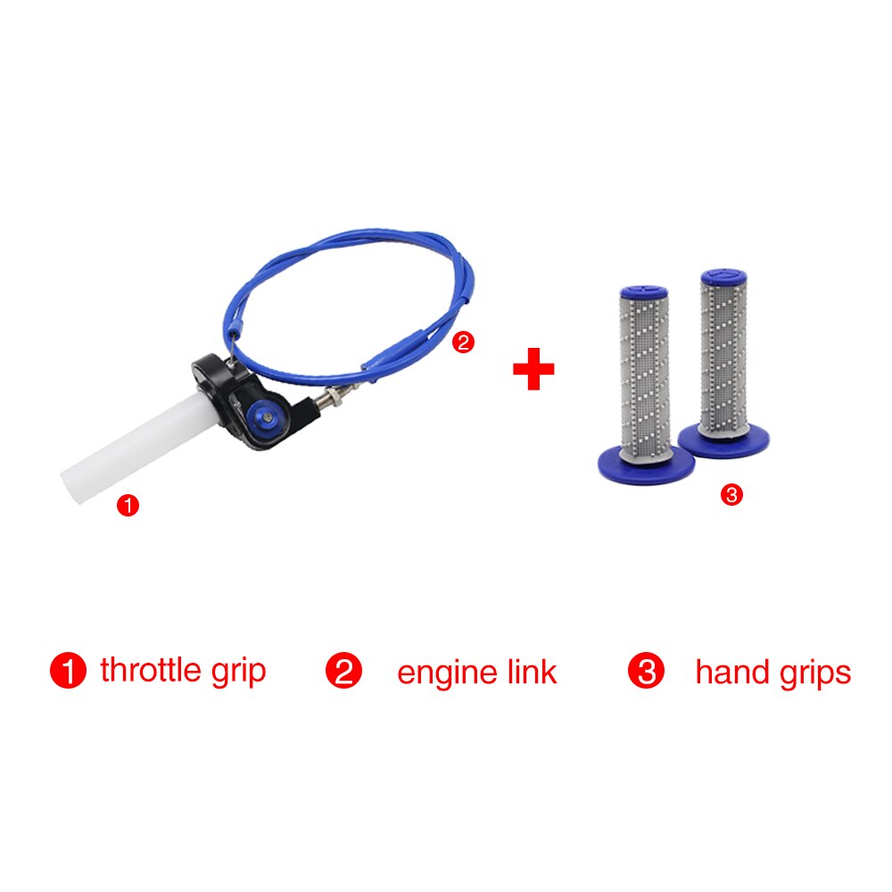 ZS Rennen Ein Satz Motorrad Drossel Griff Schnell Twist Gas Drossel Begleichen Mit Gaszug passen Auf 7/8 "22mm Griff Bar Moto