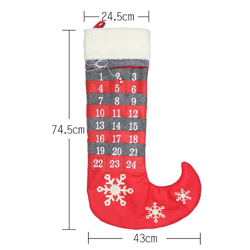 Christmas Stockings Socks 28.5 inches Christmas Hanging Stockings for Christmas Year Candy Bag Xmas Bags #SS