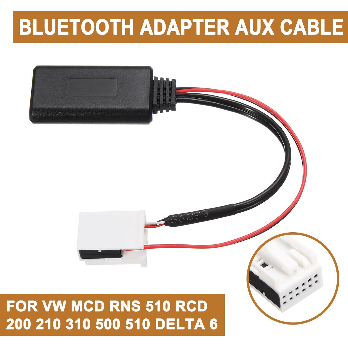 Bluetooth Audio- Adapter Kabel Für VW MCD RNS 510 RCD 200 210 310 500 510 Delta 6 Auto Elektronik Zubehör