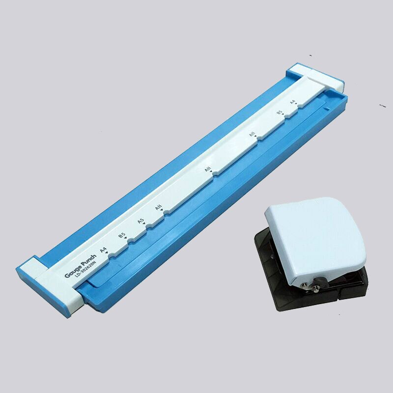 A4/A5/B5 Papier Cutter See Locher verlieren-Blatt Perforator Manuelle Sammelalbum Stanzen Maschine Büros Schule Verbindlich schreibwaren: 01Blau
