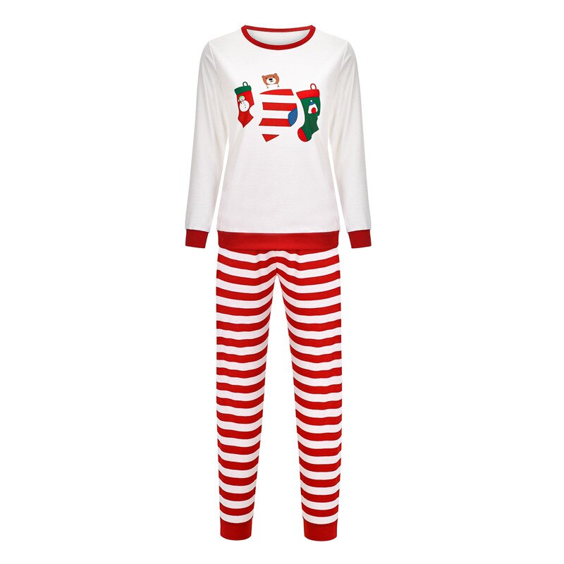 Familie matchende tøj julepyjamas sæt familie look tøj voksne børn pyjamas baby pige jule nattøj jakkesæt